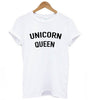 Image of Unicorn Queen Pink Letters Print Cotton Shirt