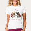 Image of I'm happy unicorn cat print T Shirt