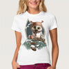 Image of I'm happy unicorn cat print T Shirt