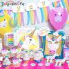 Image of 1set Rainbow Unicorn Party Set
