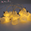 Image of 1set 2M Cute Unicorn Head LED String Night Light