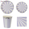 Image of 1set Rainbow Unicorn Party Set