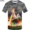Image of Unicorn Shirt Rainbow Blue Horse Funny T-shirt