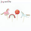 Image of 1set Rainbow Unicorn Cake Topper