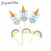 Image of 1set Rainbow Unicorn Cake Topper