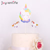 Image of 1set Rainbow Unicorn Cake Topper