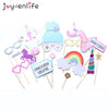 Image of 1set Rainbow Unicorn Photo Props On a Stick
