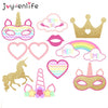 Image of 1set Rainbow Unicorn Photo Props On a Stick