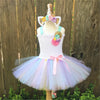 Image of Fancy Rainbow Princess Pony Unicorn Dress With Headband