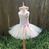Image of Fancy Rainbow Princess Pony Unicorn Dress With Headband