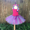 Image of Fancy Rainbow Princess Pony Unicorn Dress With Headband