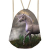 Image of Unicorn Women Mochila Small Female Drawstring Bag