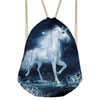 Image of Unicorn Women Mochila Small Female Drawstring Bag