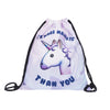 Image of Cute Unicorn 3D Printing Women New Drawstring Bag