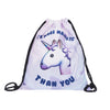 Image of Cute Unicorn 3D Printing Women New Drawstring Bag