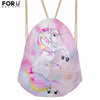 Image of Cute Unicorn Drawstring Bag