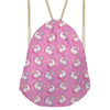 Image of Cute Unicorn Drawstring Bag