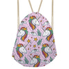 Image of Cute Unicorn Drawstring Bag