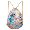 Image of Rainbow Unicorn School Girls Small Drawstring Bag