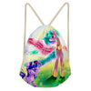 Image of Rainbow Unicorn School Girls Small Drawstring Bag