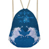 Image of Fashion Cute Unicorn Pattern Drawstring Bag