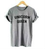 Image of Unicorn Queen Pink Letters Print Cotton Shirt