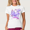 Image of I'm happy unicorn cat print T Shirt
