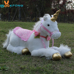 85cm Jumbo White Unicorn Plush Toy