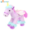 Image of 35cm Lovely Flying Horse Purple Angel Unicorn Plush Toy