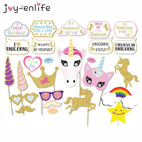 1set Rainbow Unicorn Party Set