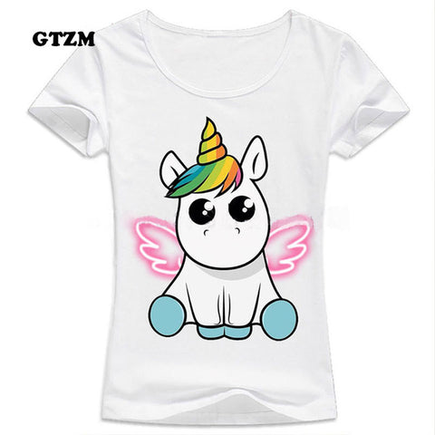 Slim Funny Unicorn T shirt