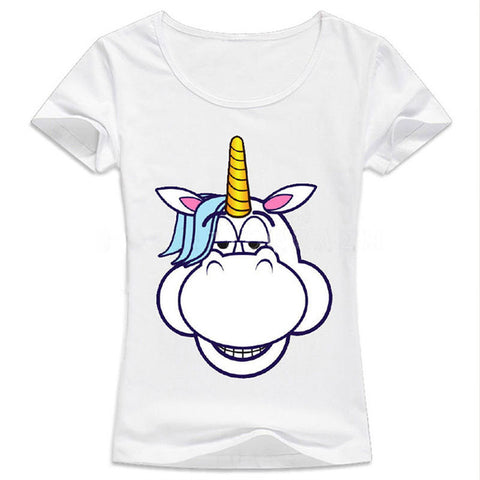 Slim Funny Unicorn T shirt