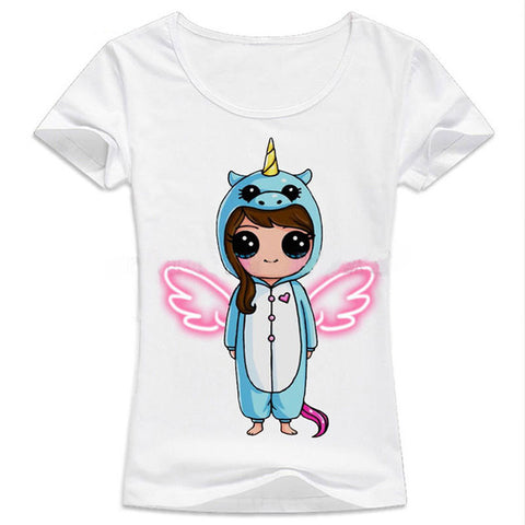 Slim Funny Unicorn T shirt