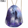 Image of Unicorn Women Mochila Small Female Drawstring Bag