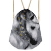 Image of Cute 3D Colorful Unicorn/Horse Head Printed Women Drawstrings Bag
