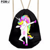 Image of Women's Funny Unicorn /Pony/Panda/Pig Swag Drawstring Bag