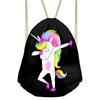 Image of Women's Funny Unicorn /Pony/Panda/Pig Swag Drawstring Bag
