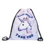 Image of Cute Unicorn 3D Printing Women New Drawstring Bag