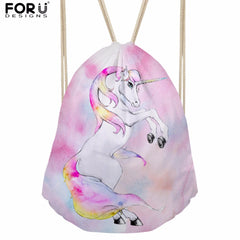 Cute Unicorn Drawstring Bag