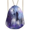 Image of Fashion Cute Unicorn Pattern Drawstring Bag